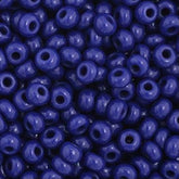 11/0 Preciosa Seed Beads Opaque Dark Royal Blue #34923